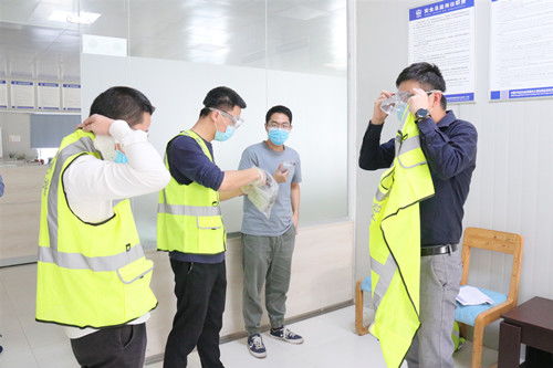 未雨綢繆，筑牢防線 七分公司孟加拉項目開展新冠疫情應急預案與醫護人員防護用品專項演練